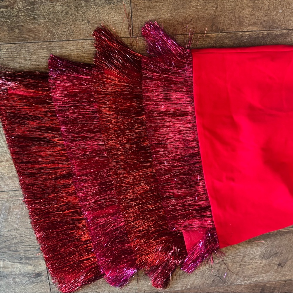 Tuckernuck hyacinth house red dress with fringe - Picture 7 of 8
